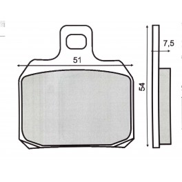 COPPIA PASTIGLIE FRENO POST. ADELIN II VERSIONE GP10 / 12